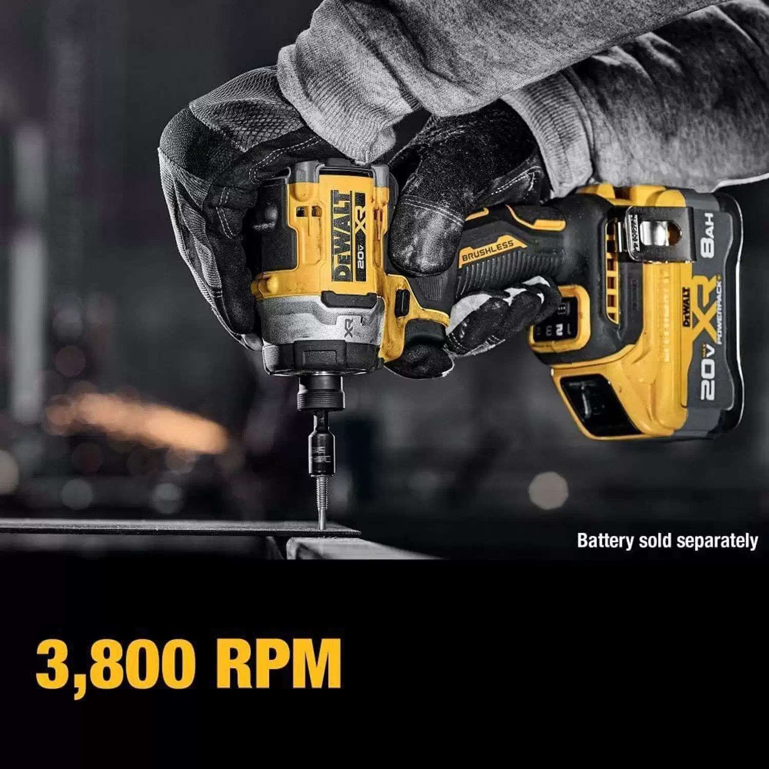 DEWALT DCF860B 20V MAX XR 1/4" Brushless 3-Speed High Torque Impact Driver - Tool Only